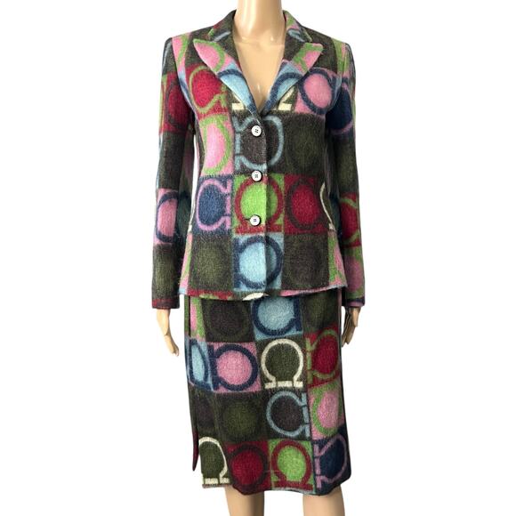 Ferragamo Gancini Mohair Suit Set - Picture 1 of 9